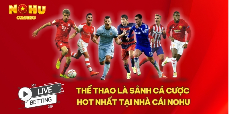 Cá cược thể thao là một trong những sảnh cá cược hot nhất tại nhà cái NOHU